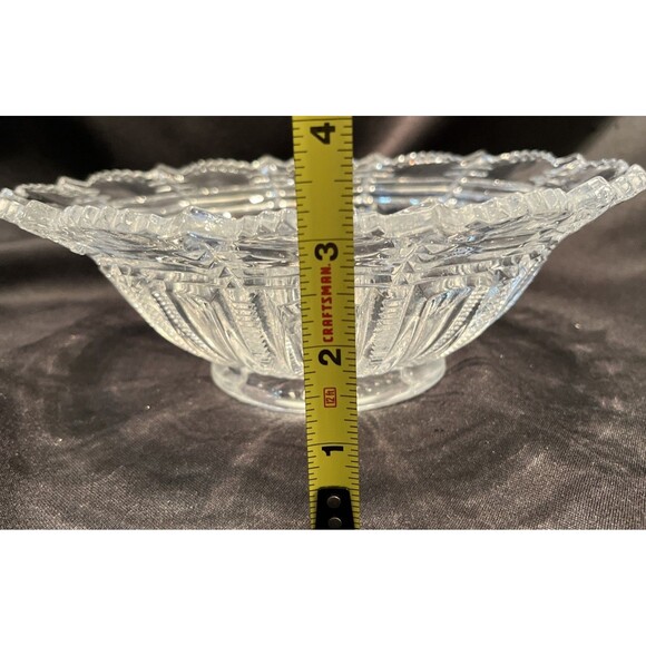 Antique Paris Bryce Higbee And Company Early American, Pattern Glass Bowl - Picture 10 of 11